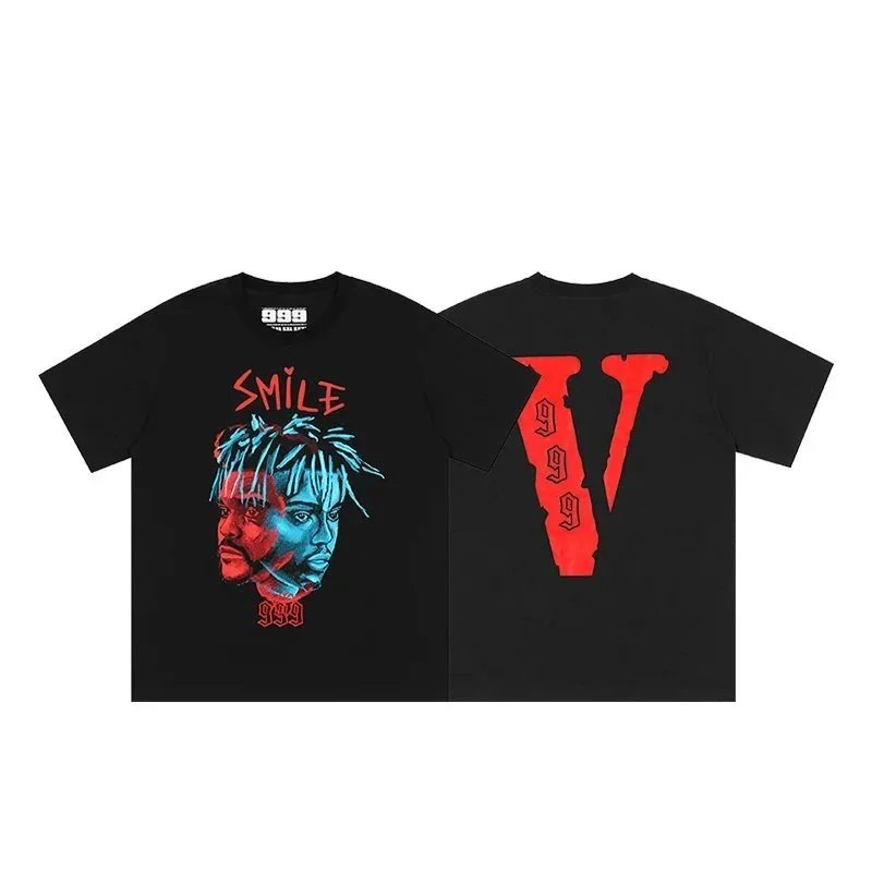 Vlone Graphic Logo T-Shirts — Black and White product photo 3