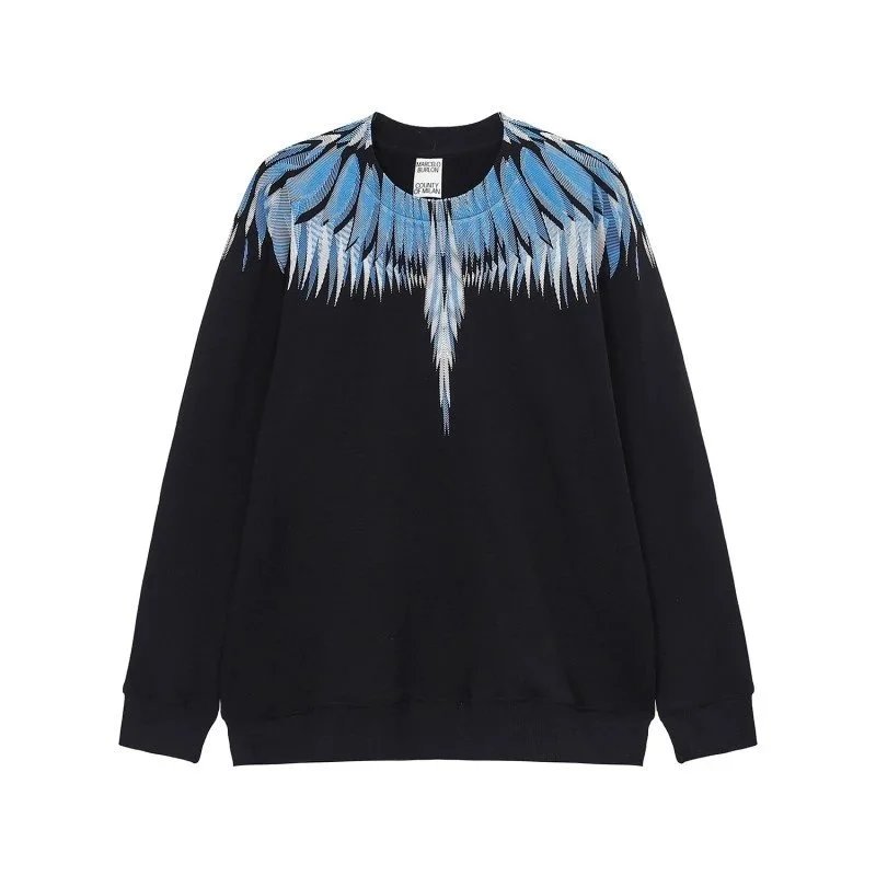 Marcelo Burlon Wings Print Hoodie — Black product photo 4