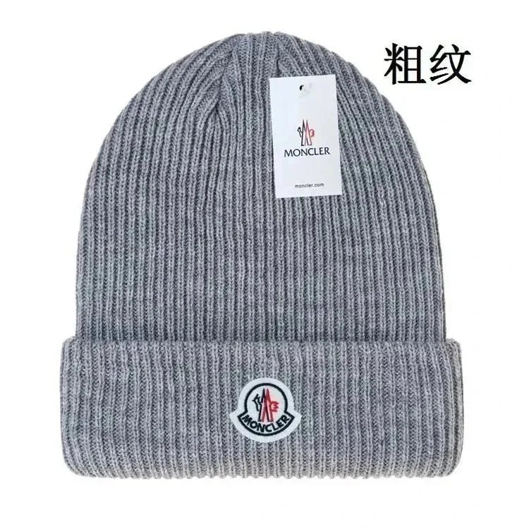 Moncler Logo Patch Ribbed Beanies — Multiple Colors product photo 3
