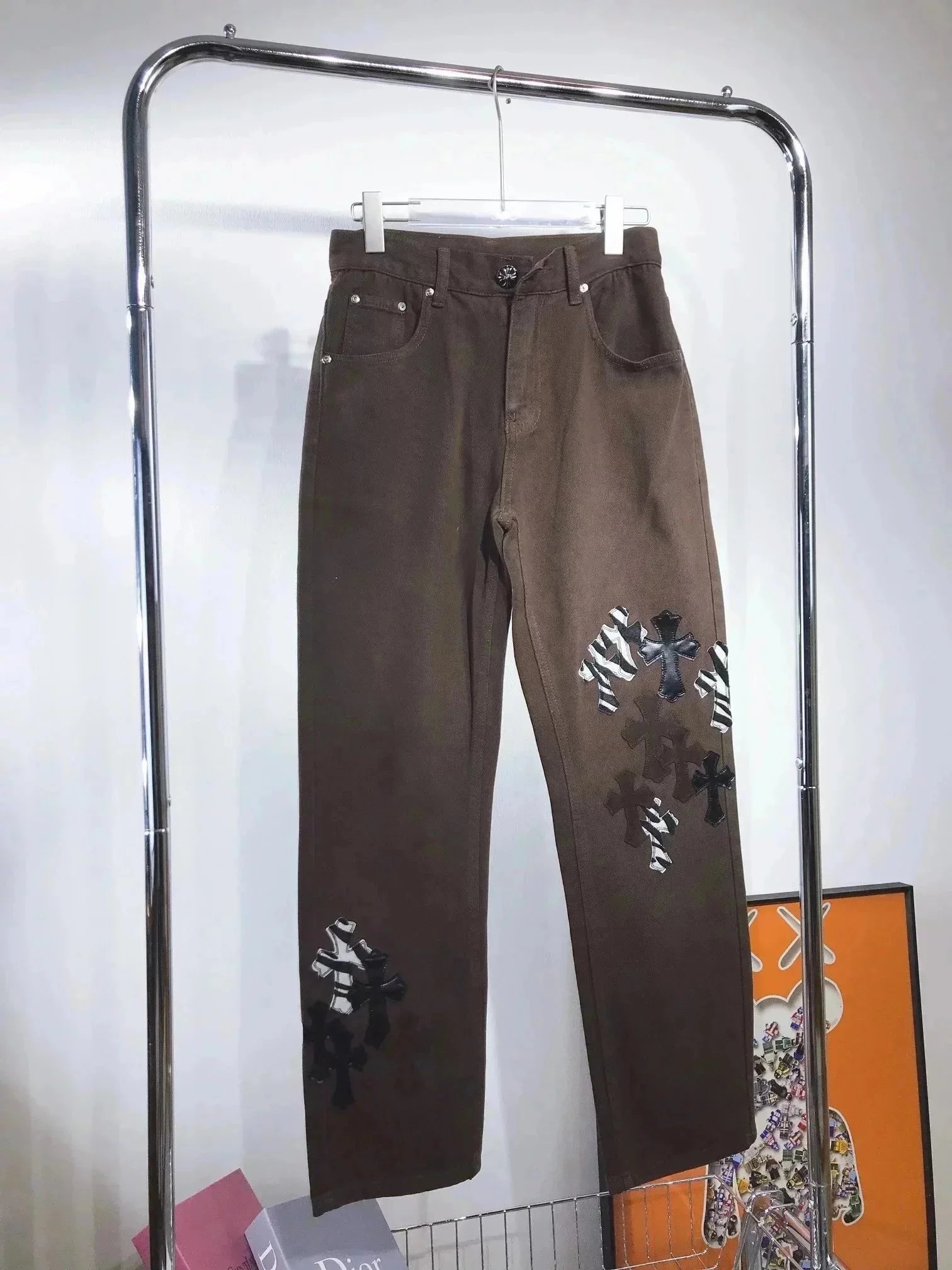 Chrome Hearts Cross Patch Straight-Leg Jeans product photo 2