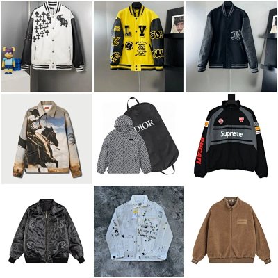 Luxury Brand Varsity, Racing, and Graphic Jackets [30 styles]