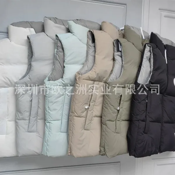 Design Puffer Vest Navy Blue Outerwear.vest - 9