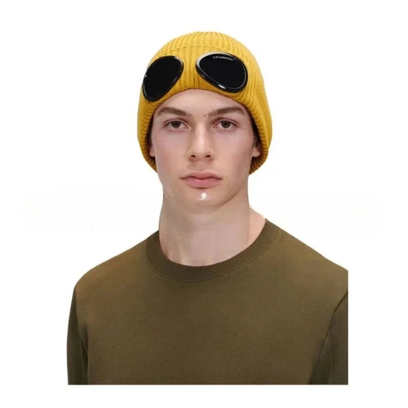 新款cp飞行员秋冬针织帽男女保暖韩版情侣毛线帽子 knitted hat 2