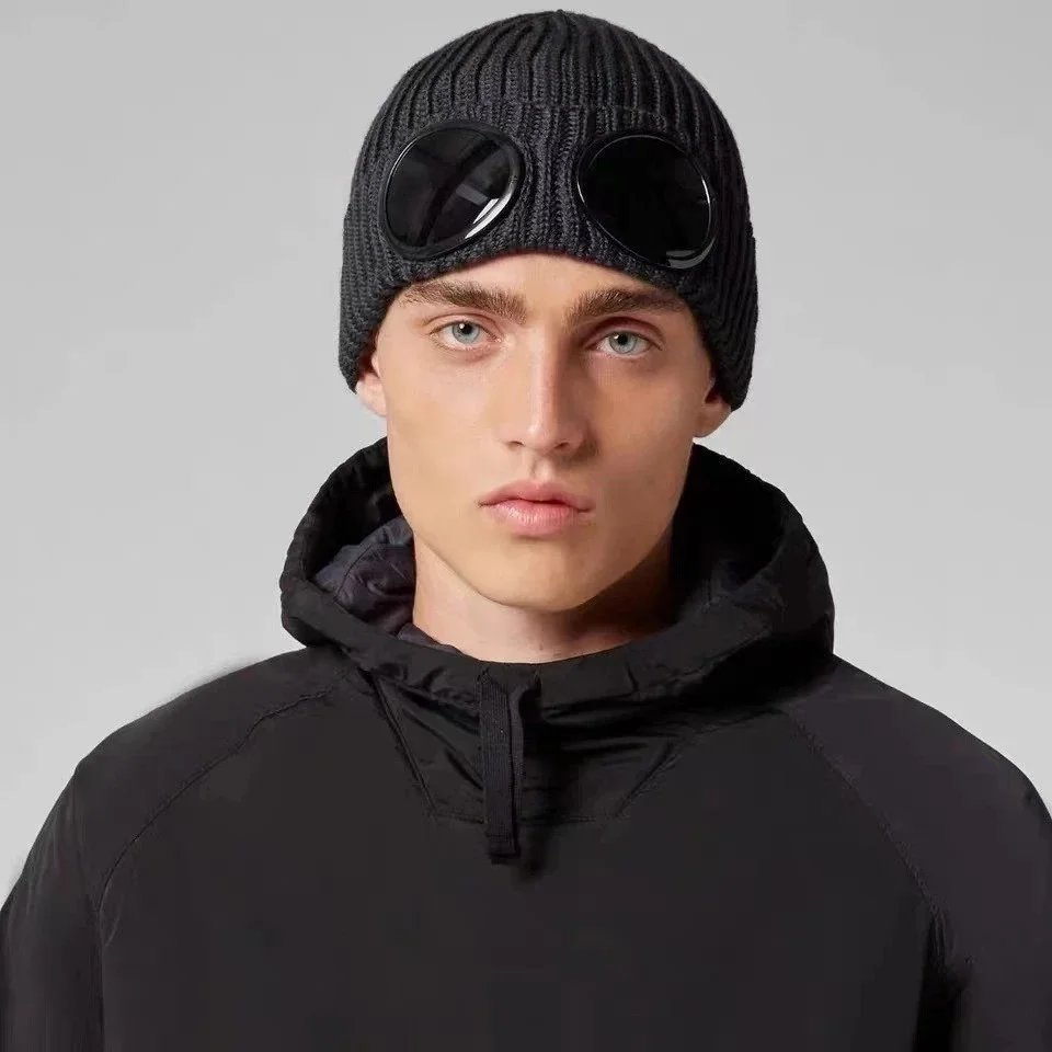 新款cp飞行员秋冬针织帽男女保暖韩版情侣毛线帽子 knitted hat 4