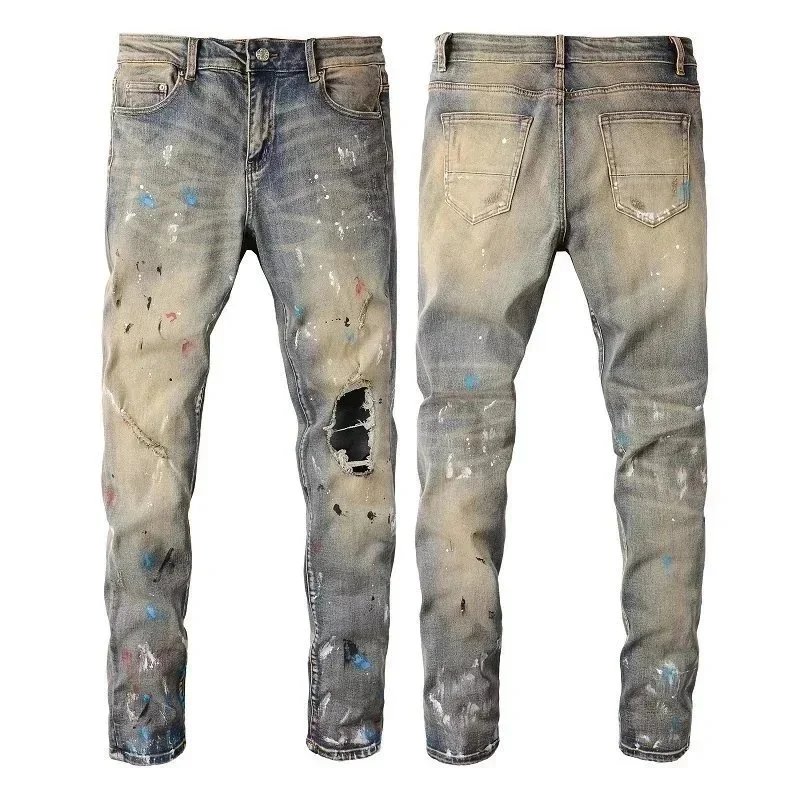 Purple Brand Distressed Slim-Fit Denim Jeans — Multiple Washes product photo 3