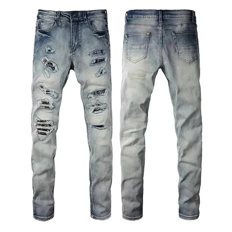 Purple Brand Distressed Slim-Fit Denim Jeans — Multiple Washes product photo 2