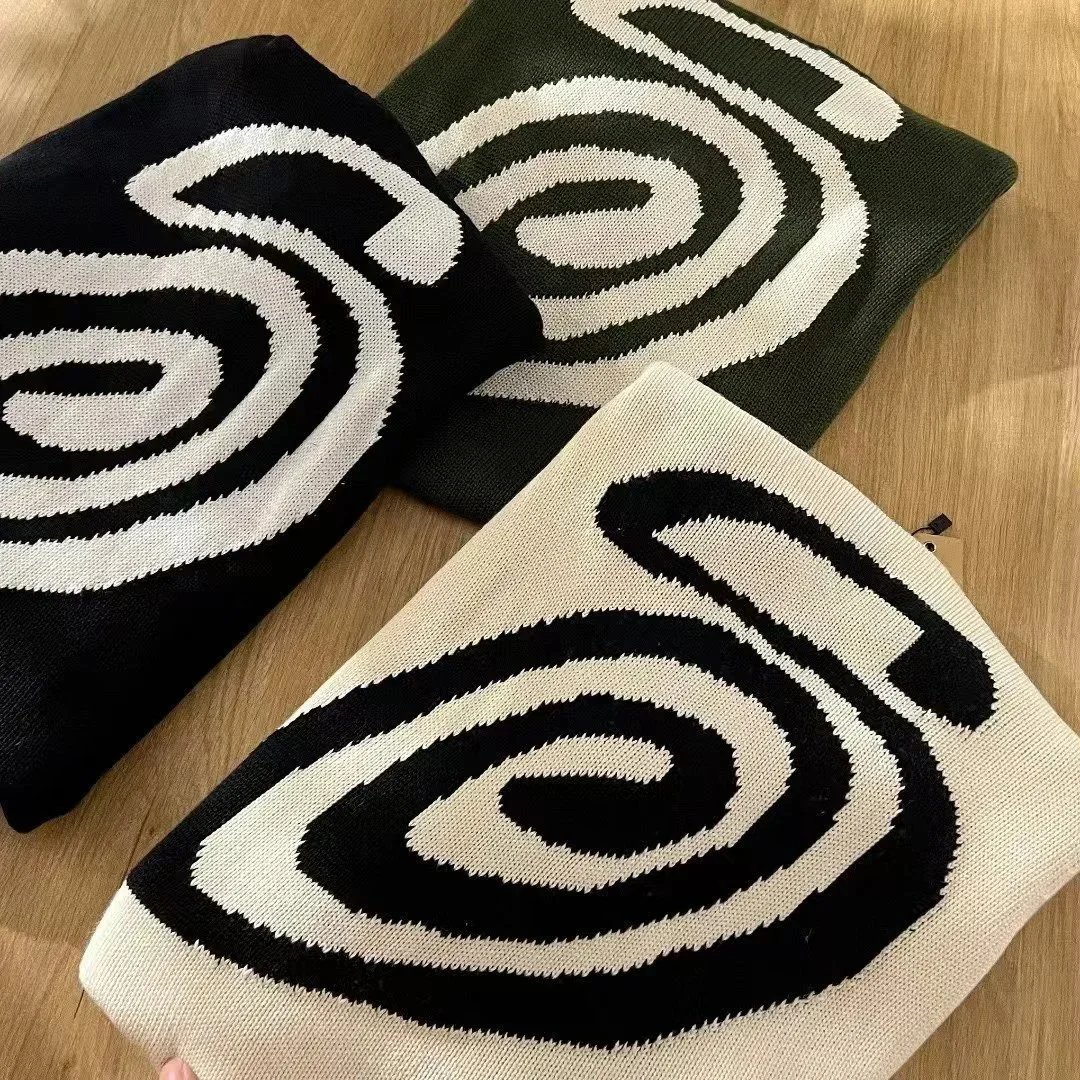 Stüssy Swirl Knit Crewneck Sweaters — Multiple Colors product photo 4