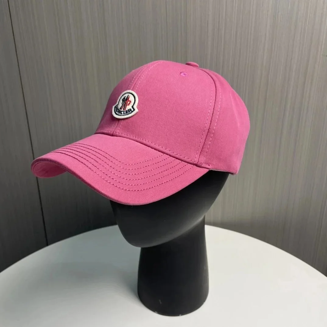 Moncler Hot Pink Cotton Baseball Cap