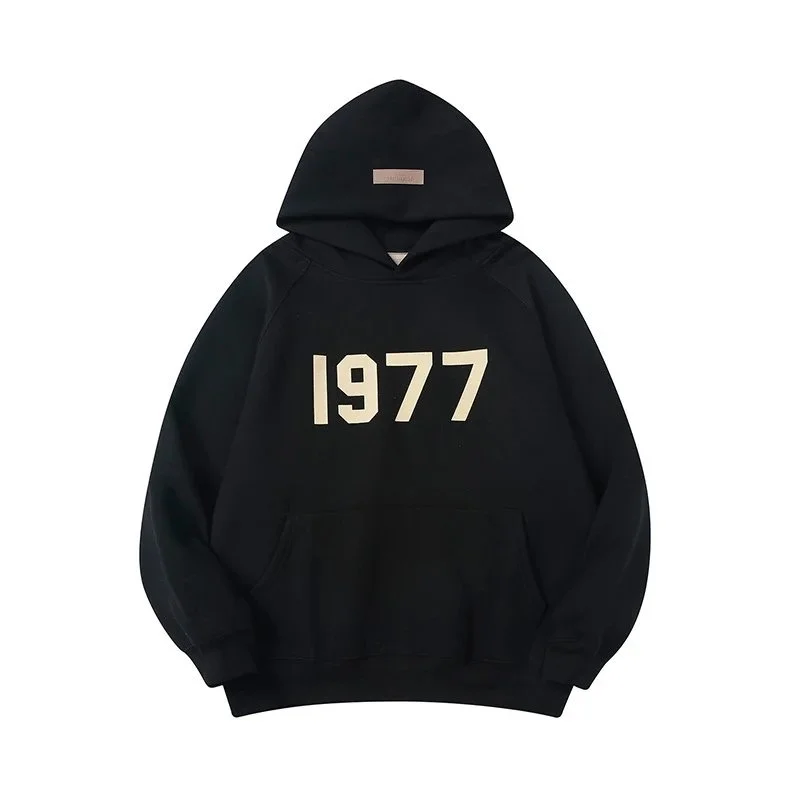 Essentials 1977 Flocked Number Hoodie