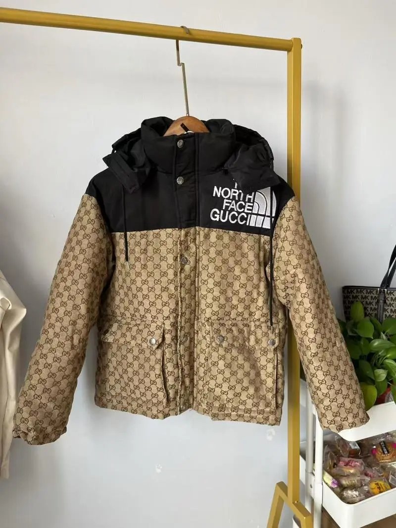 The North Face x Gucci GG Monogram Down Hooded Jacket