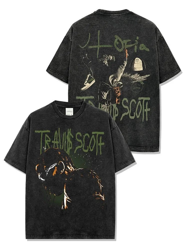 Design Travis Scott x Unknown Brand Hoodie Black Graphic Sweatshirt Hoodie product detail 2 in Litbuy spreadsheet finds