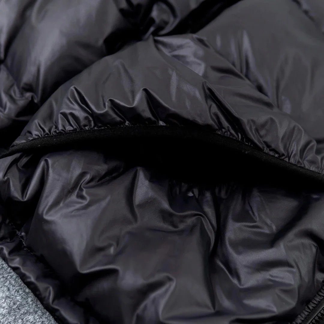 White Duck Down Hoodie Puffer photo 6