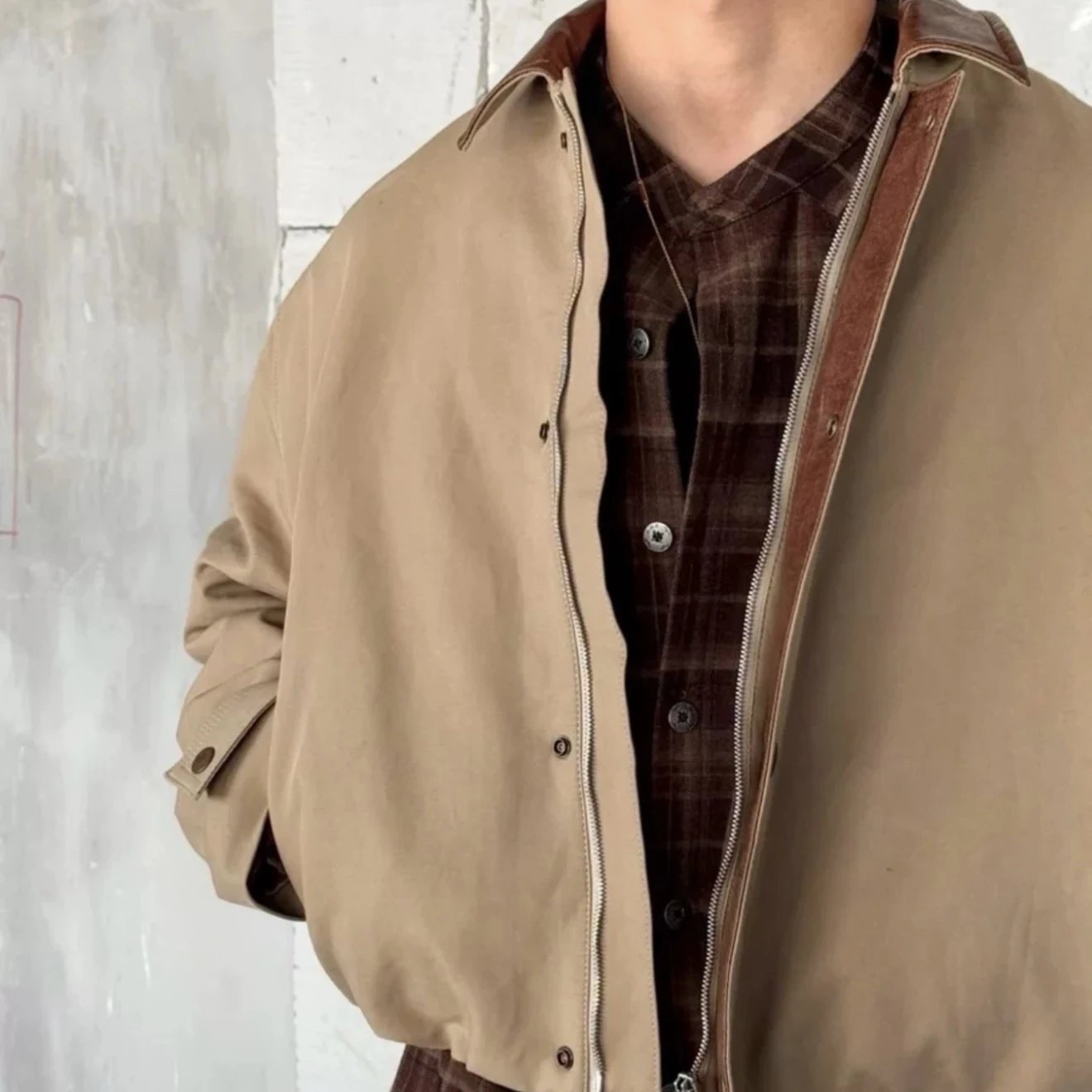 Workwear Patchwork Jacket