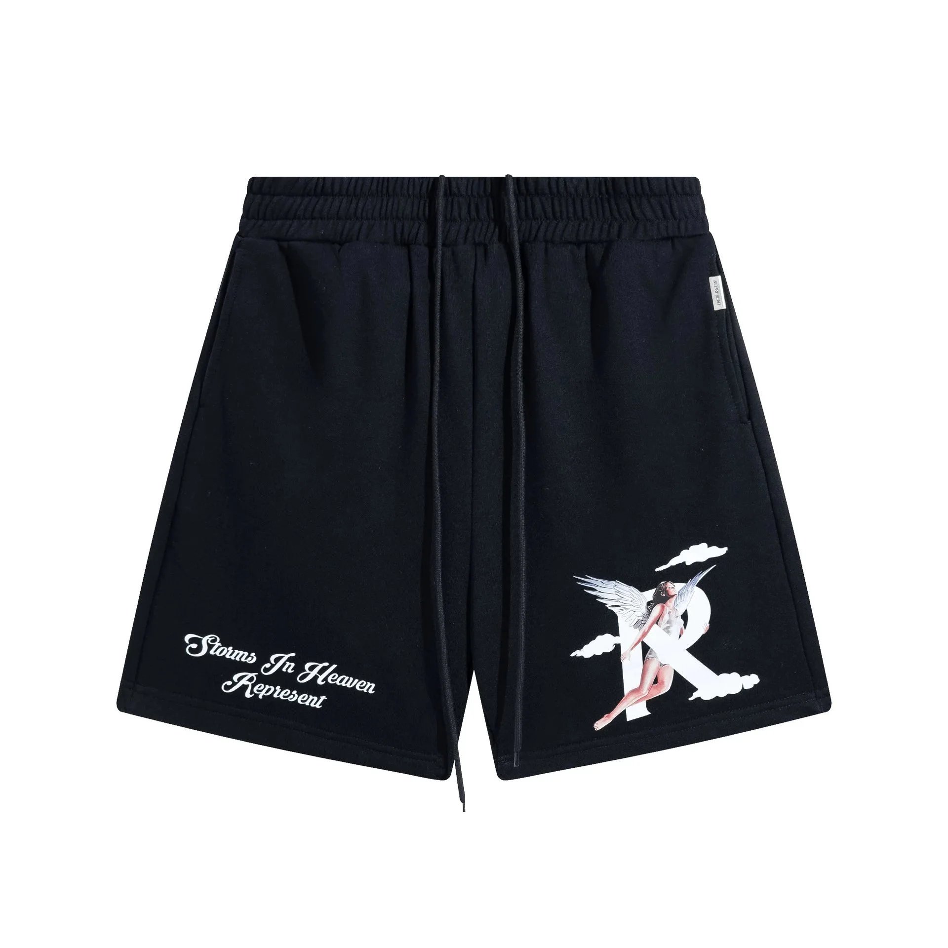 Represent Storms In Heaven Angel Print Shorts Green - 8