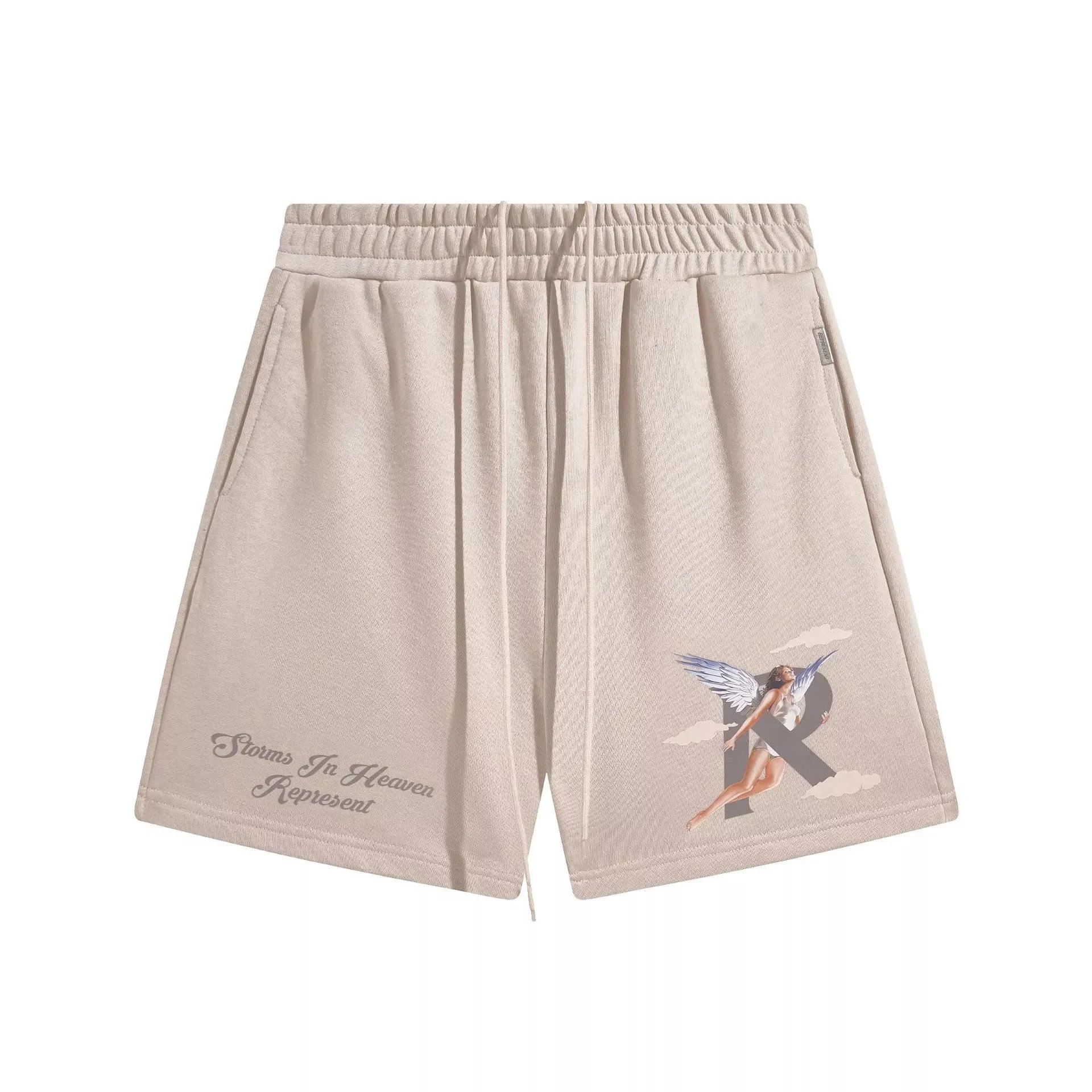 Represent Storms In Heaven Angel Print Shorts Green - 9