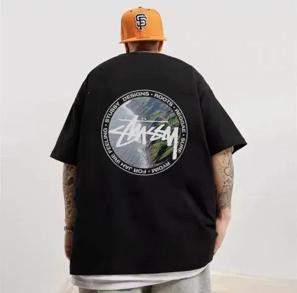 Stussy Surf Circle Graphic T-Shirt White - 4