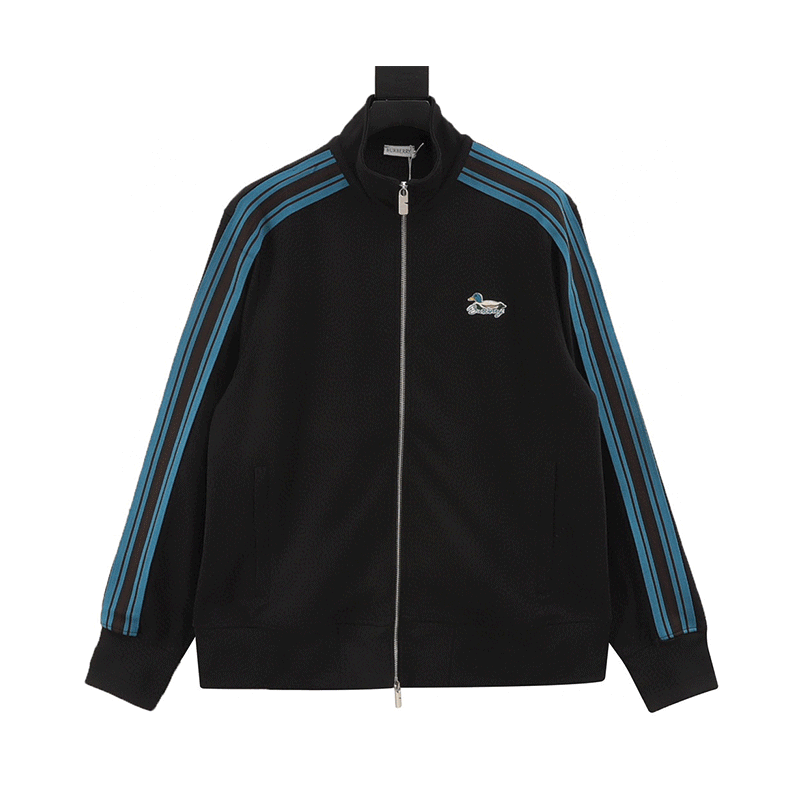 Design Duck Sleeve Emblem Track Jacket Black Outerwear product detail 2 in Litbuy spreadsheet finds