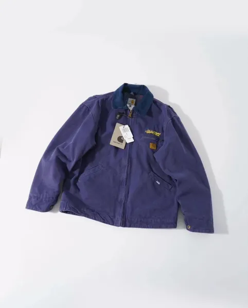Carhartt WIP x Stüssy Chore Coat Purple Outerwear - 3