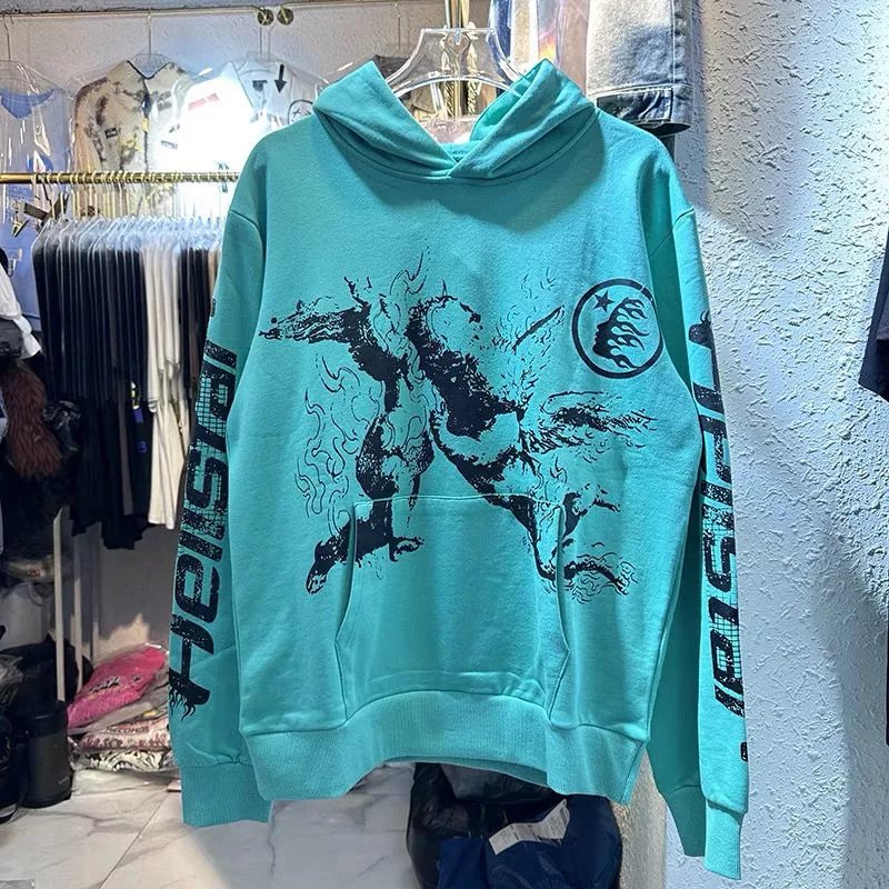 Vintage Distressed Hoodie Pink photo 2