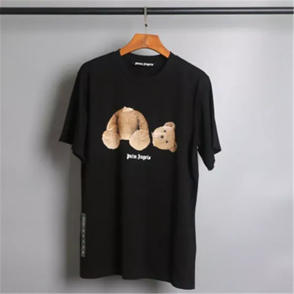 Palm Angels Teddy Bear Print Black T-Shirt - 1