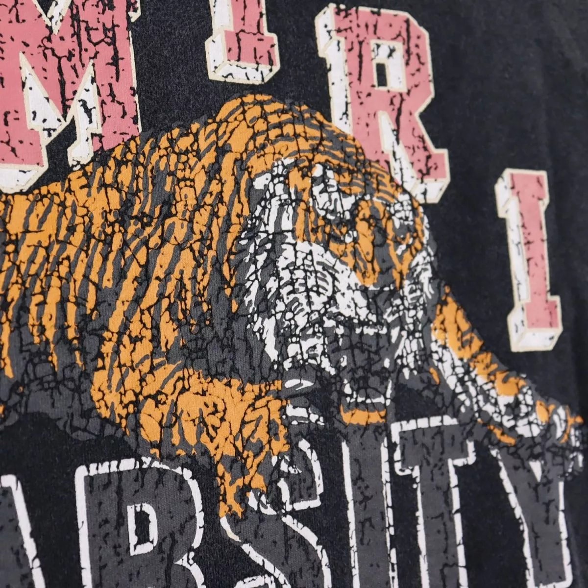 AMIRI Vintage Tiger Distressed Hoodie photo 4