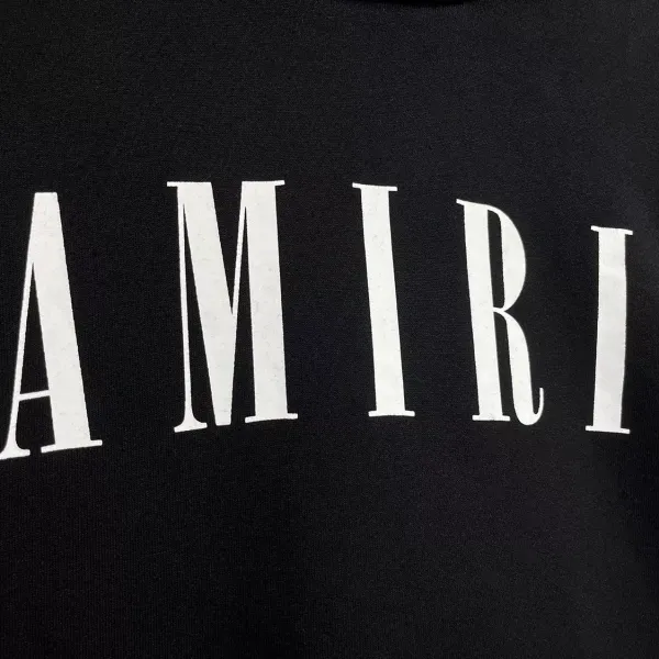 Amiri Logo Hoodie Navy Blue - 16