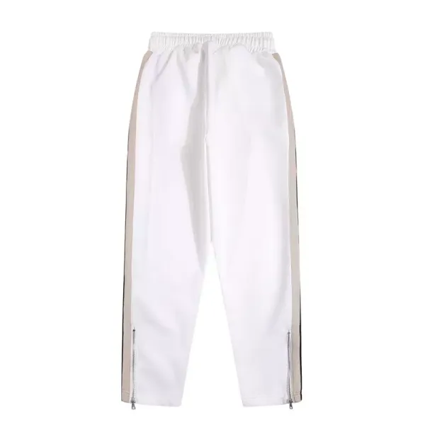 Palm Angels Track Jacket White Beige Stripe Outerwear - 26