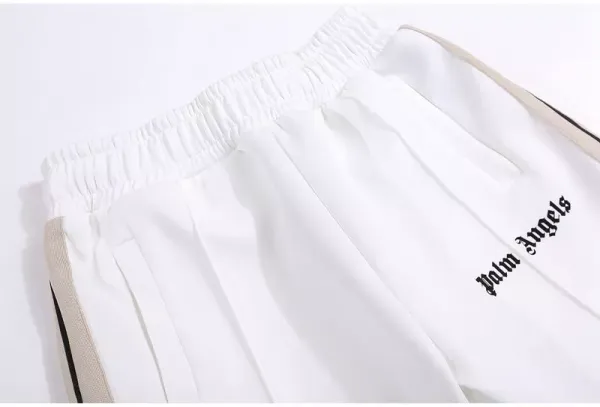 Palm Angels Track Jacket White Beige Stripe Outerwear - 35