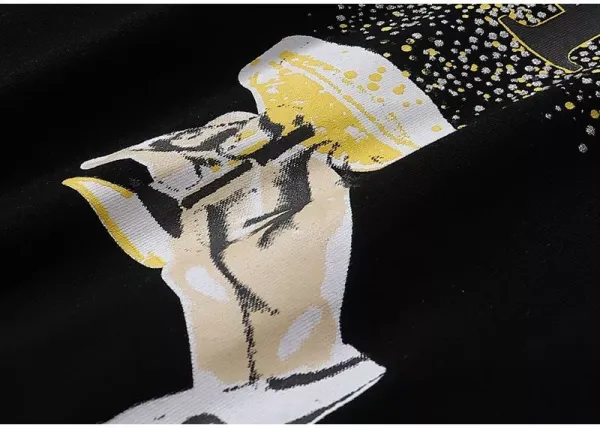Amiri Champagne Glass Graphic Black T-Shirt - 29
