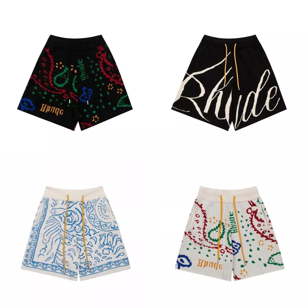 Cashew Flower Knit Shorts photo 8
