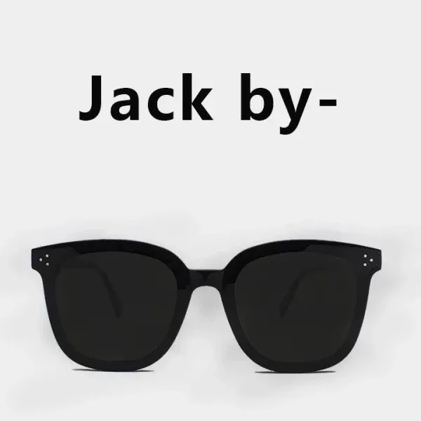 Jack by- Black Oversized Square Sunglasses - 1