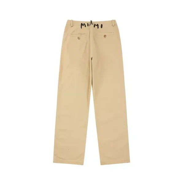 Palm Angels Logo Waistband Pants Army Green - 7