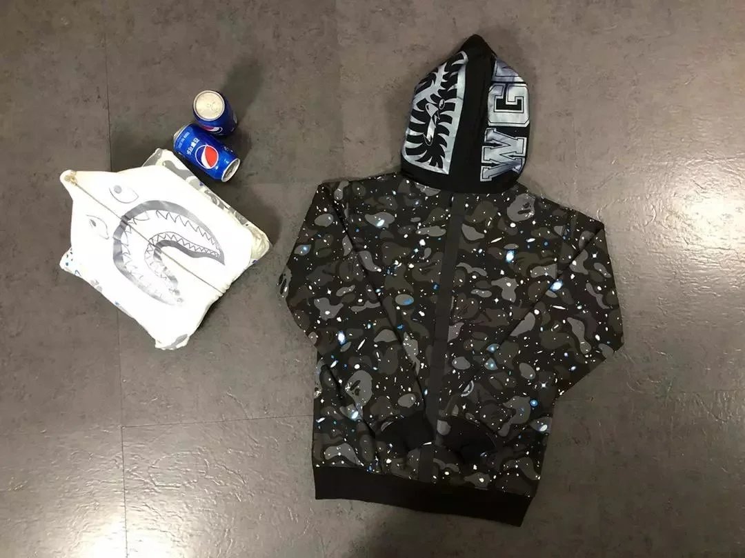 Shark Starry Night Glow Hoodie photo 7