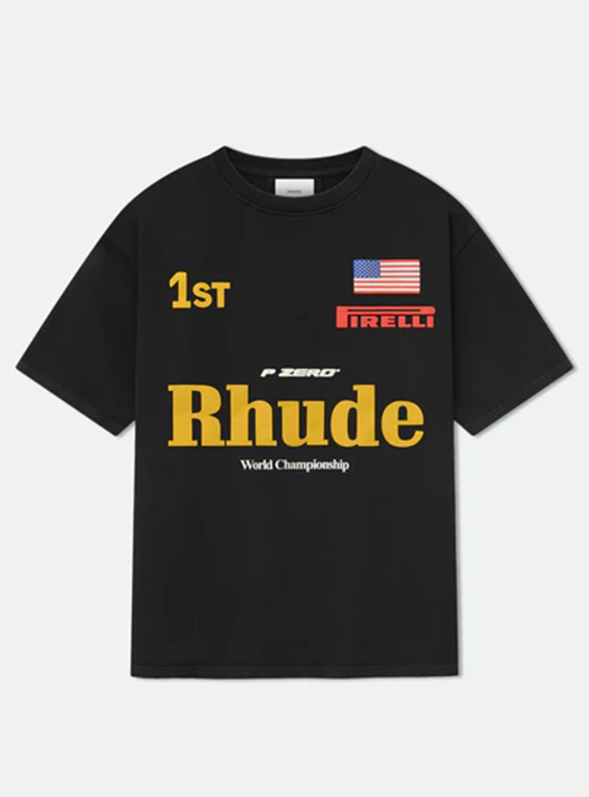Rhude Pirelli T-shirt World Championship Black