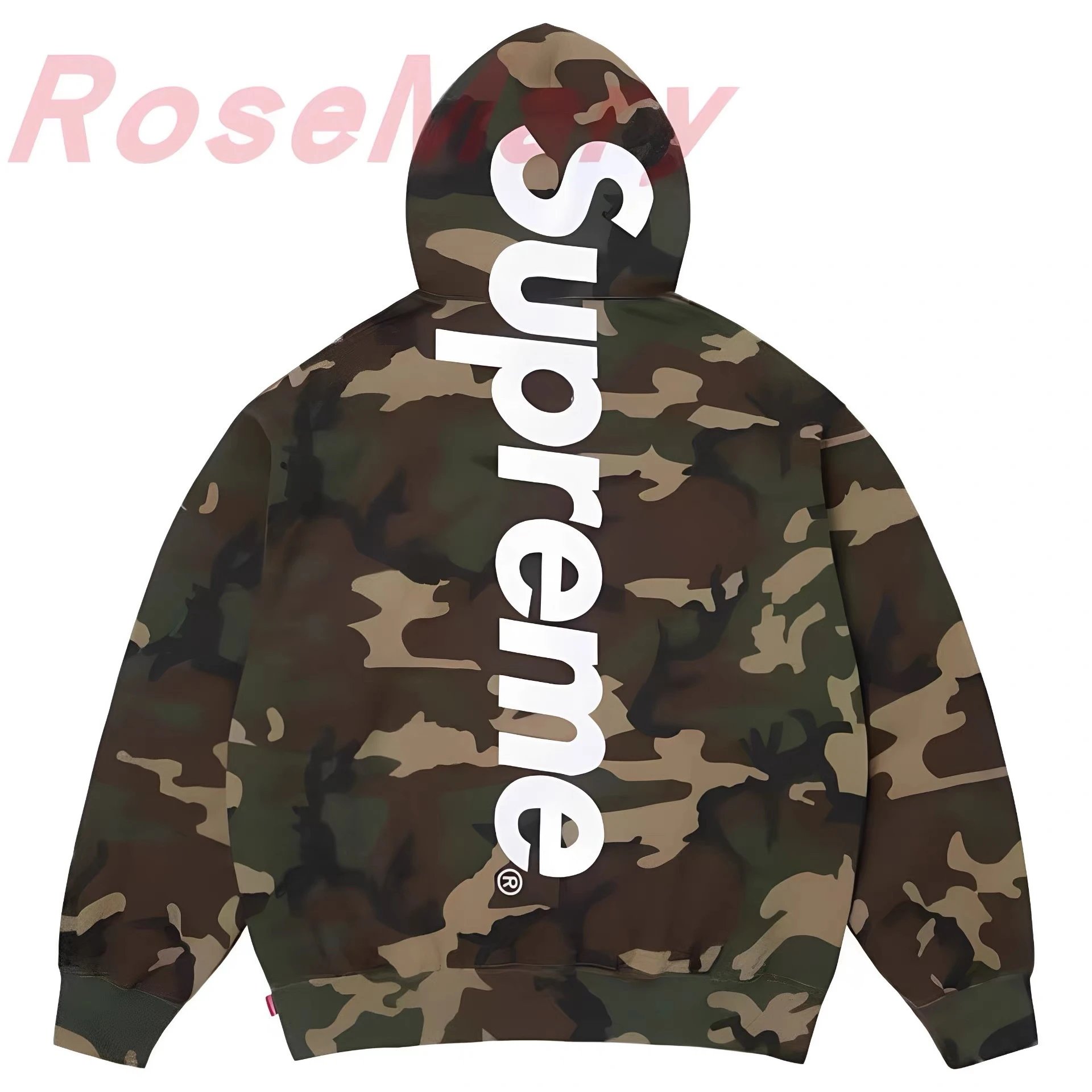 Supreme Big Logo Embroidered Fleece Hoodie photo 2