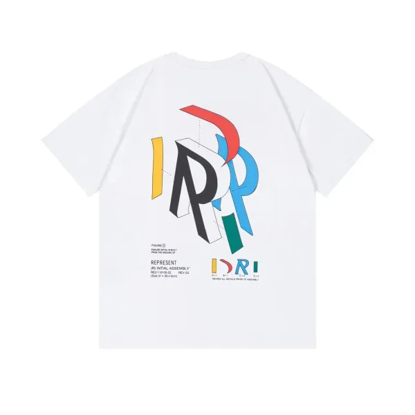 Represent Initial Assembly Graphic Print White T-Shirt - 1