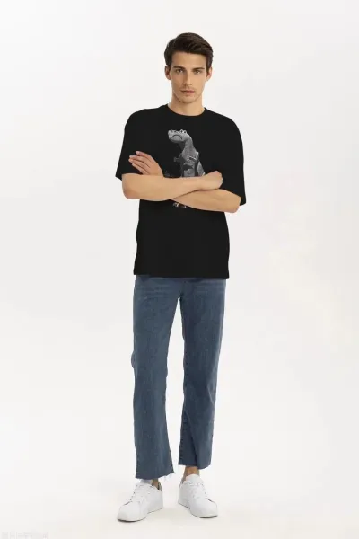 Stussy Big and Meaty T-Rex Graphic T-Shirt White - 11