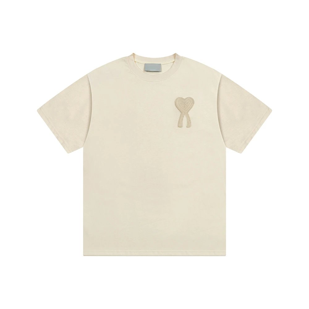 Crocheted Thick Yarn Heart T-Shirt photo 3