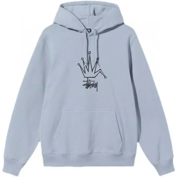 Stussy Crown Logo Hoodie Light Blue - 1