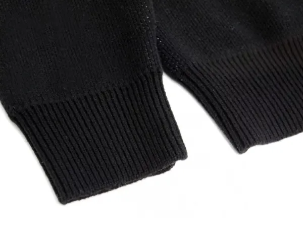 Stussy Oversized Logo Knit Sweater Black - 9