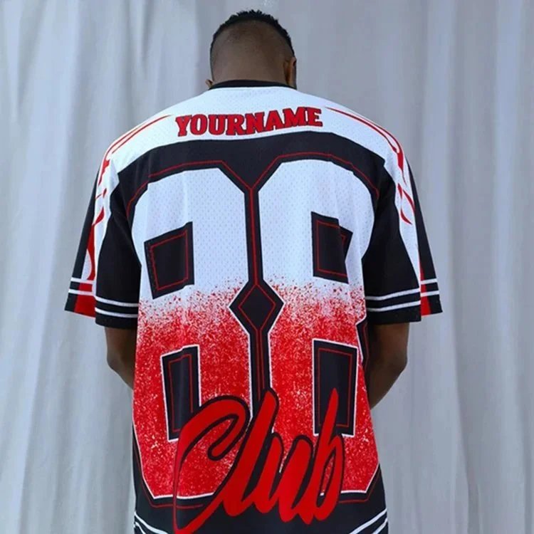 Custom Brand 88 Club Jersey Black-White-Red - 5