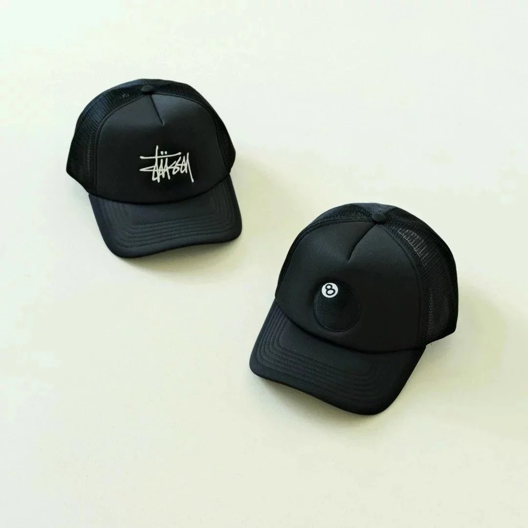 Stussy 8 Ball Script Embroidery Baseball Cap