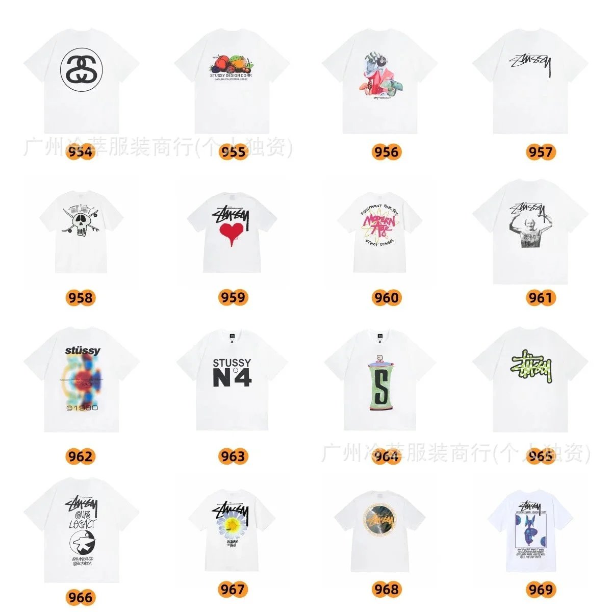 Stüssy T-Shirts Graphic Print Short-Sleeve T-Shirt image 5