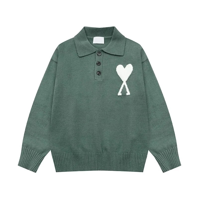 Heart Jacquard Collared Sweater photo 5