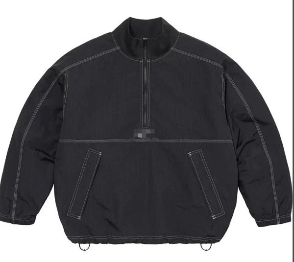 Design Half-Zip Windbreaker Black Outerwear product listing in Litbuy spreadsheet finds
