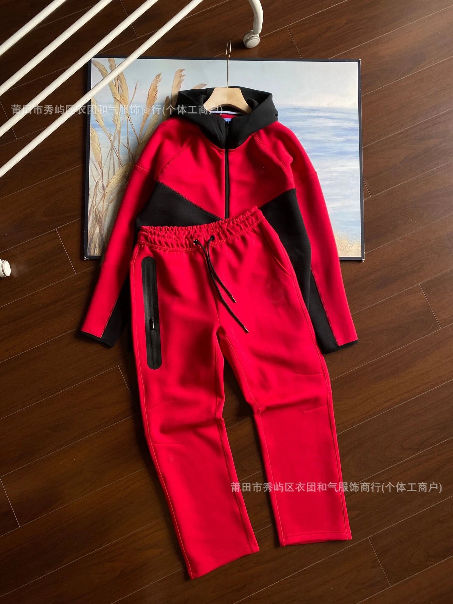 Spring Casual Hoodie Jacket and Joggers Set photo 8