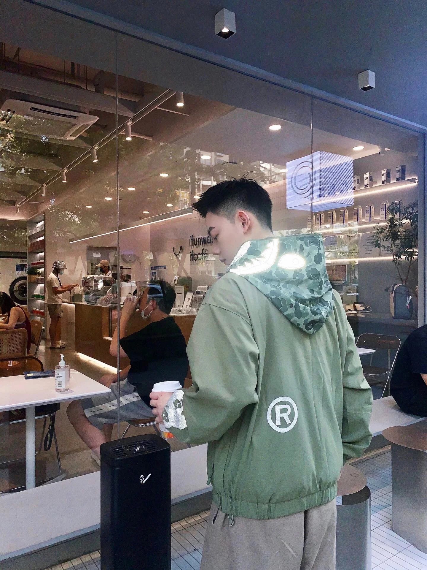 BAPE x New Balance Camo Hoodie Jacket photo 6