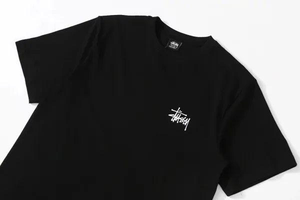 Stussy Graphic Print T-Shirt White and Black - 6