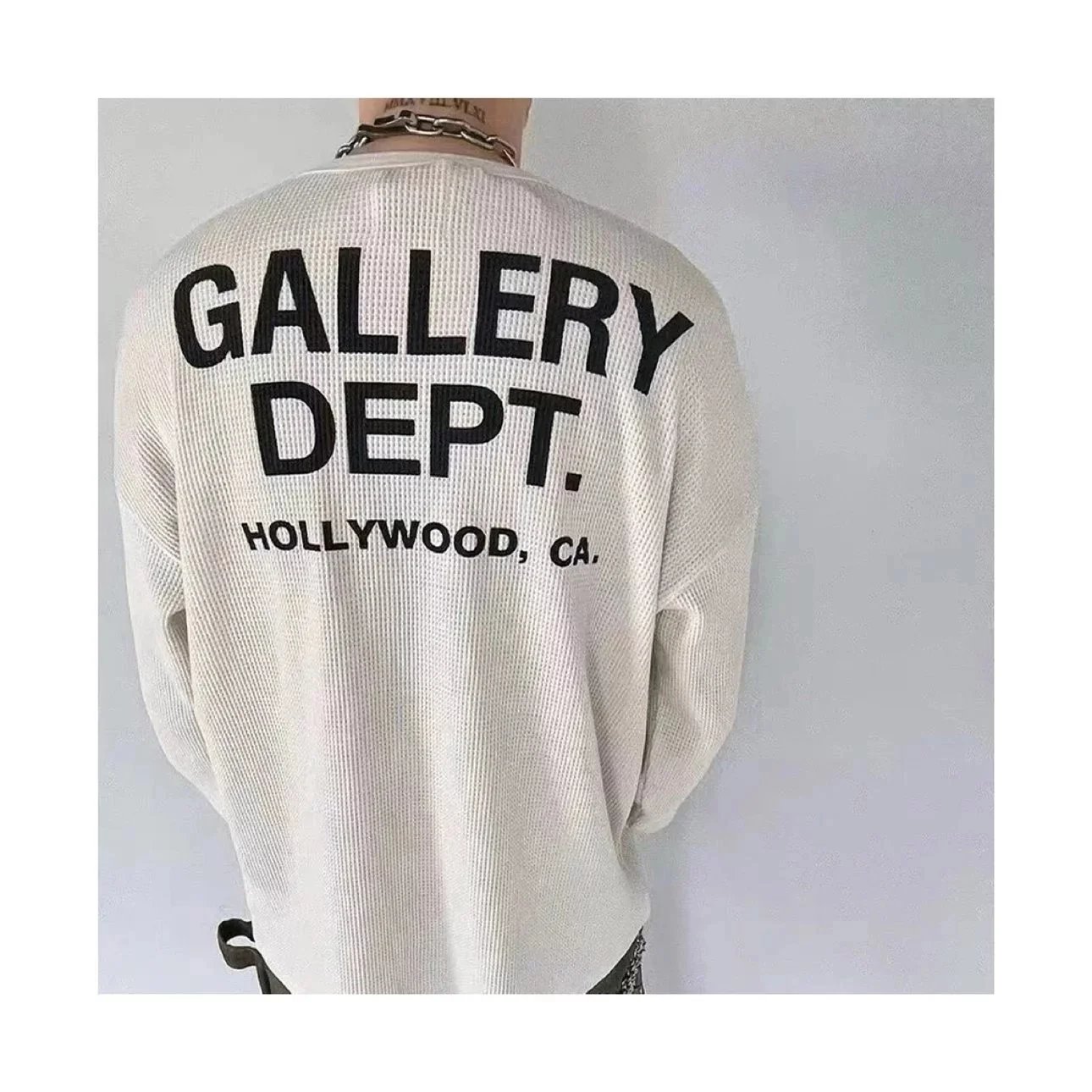 Waffle Print Logo Tee