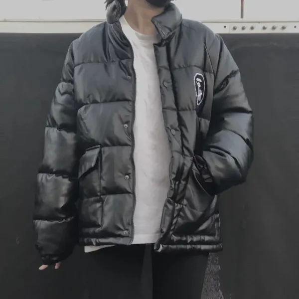 A Bathing Ape Puffer Jacket Black Down-Jacket - 1